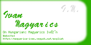 ivan magyarics business card